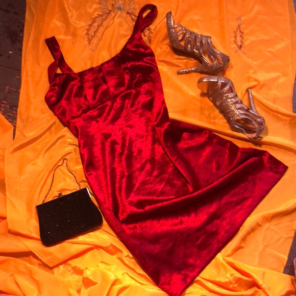 ? Dresses & Skirts - The Sophia: Satin stretch wiggle dress